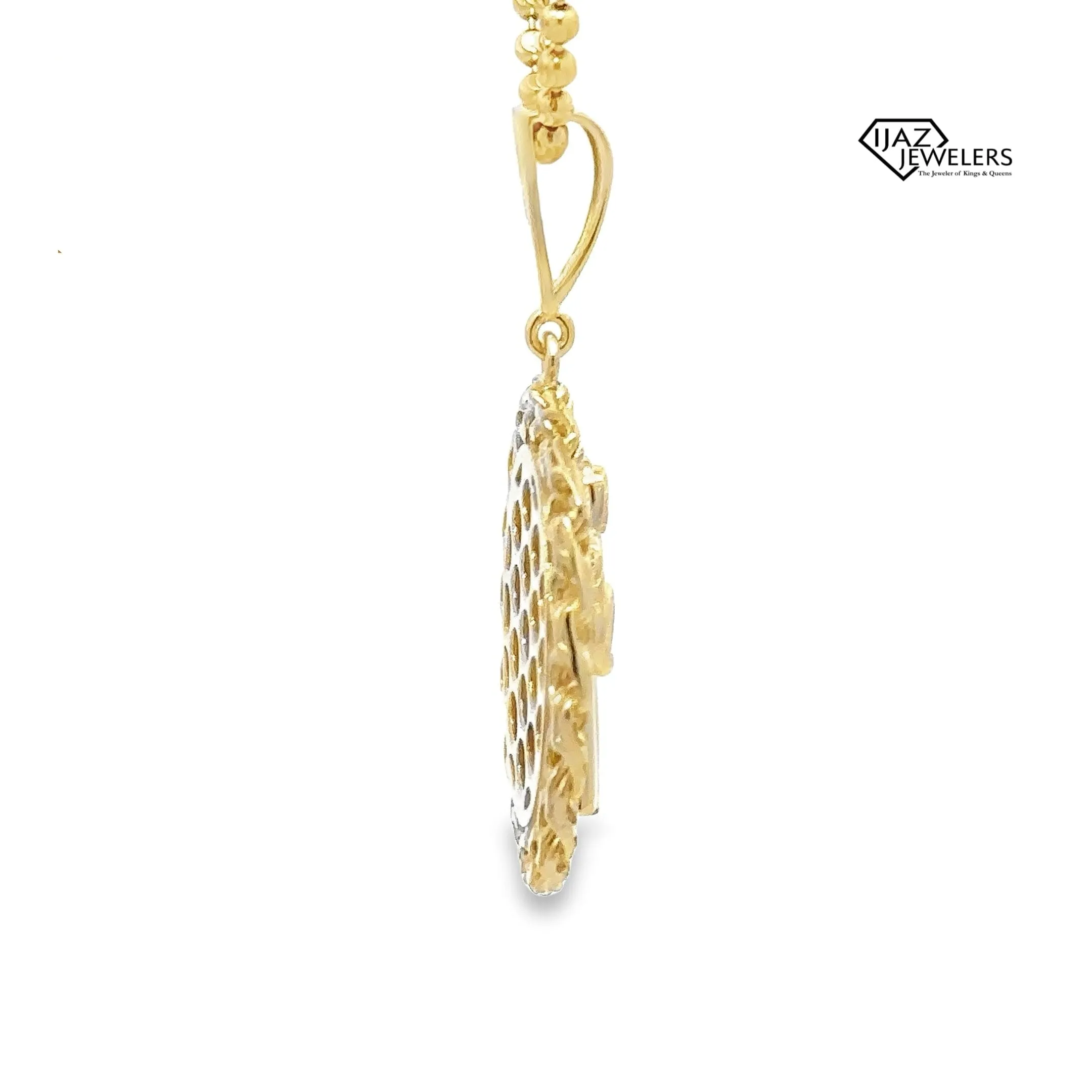 10K Gold Santa Muerte Charm