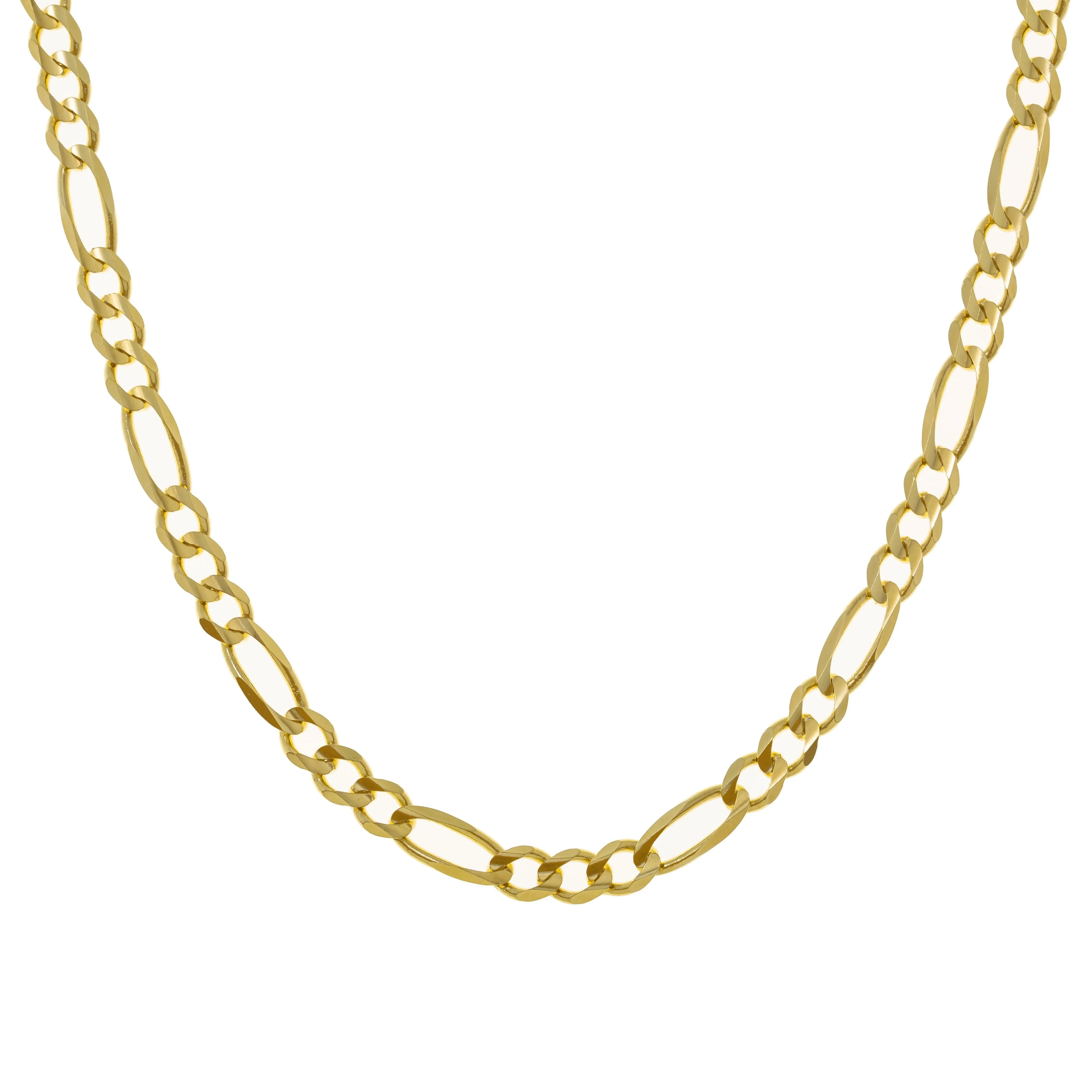 14K GOLD 4MM FIGARO CHAIN
