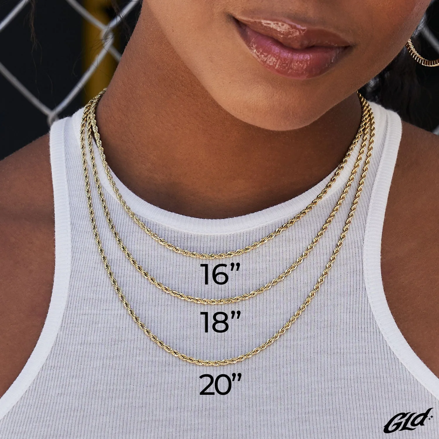 3 Prong Tennis Necklace in White Gold