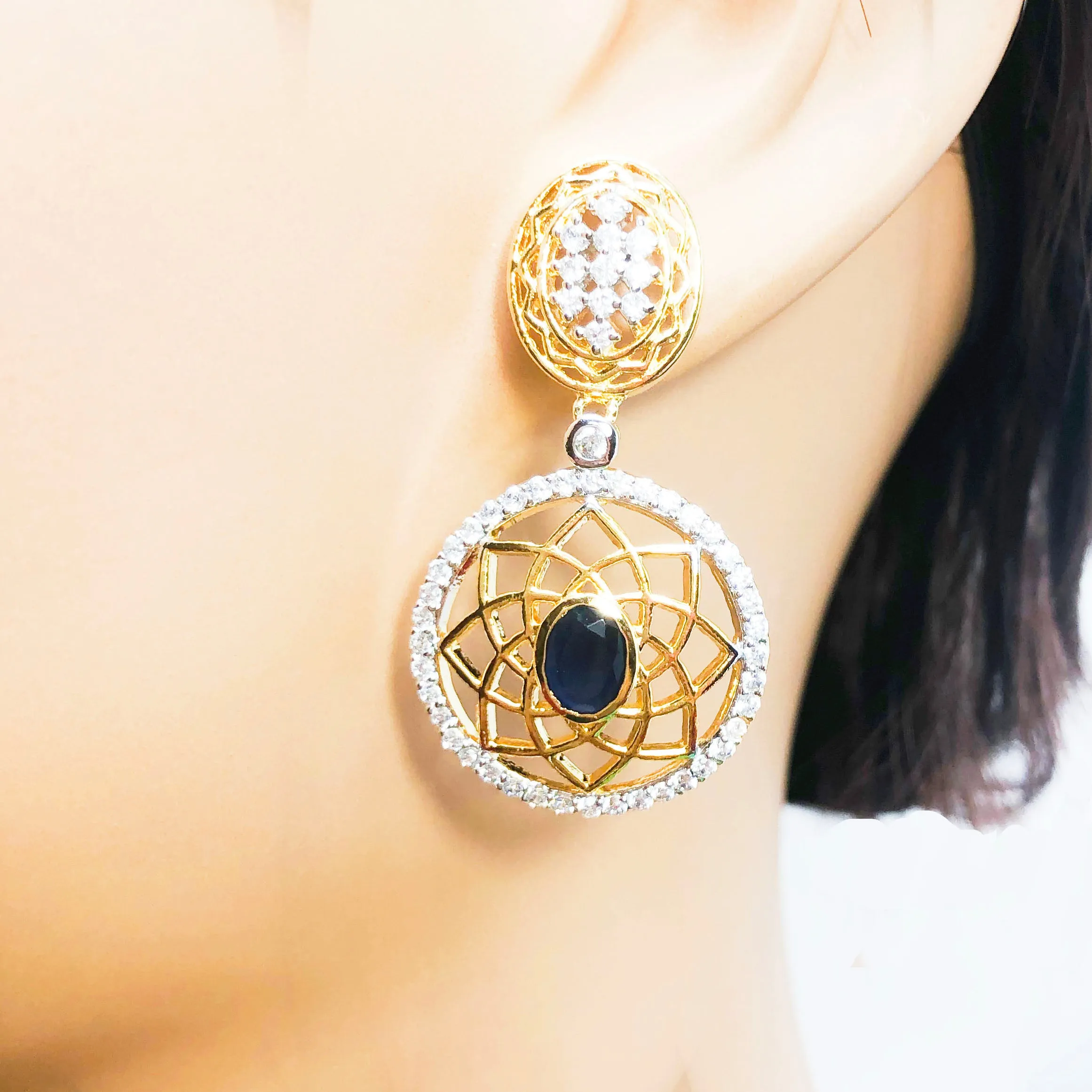 Dreamcatcher American Diamond Earrings (E885)