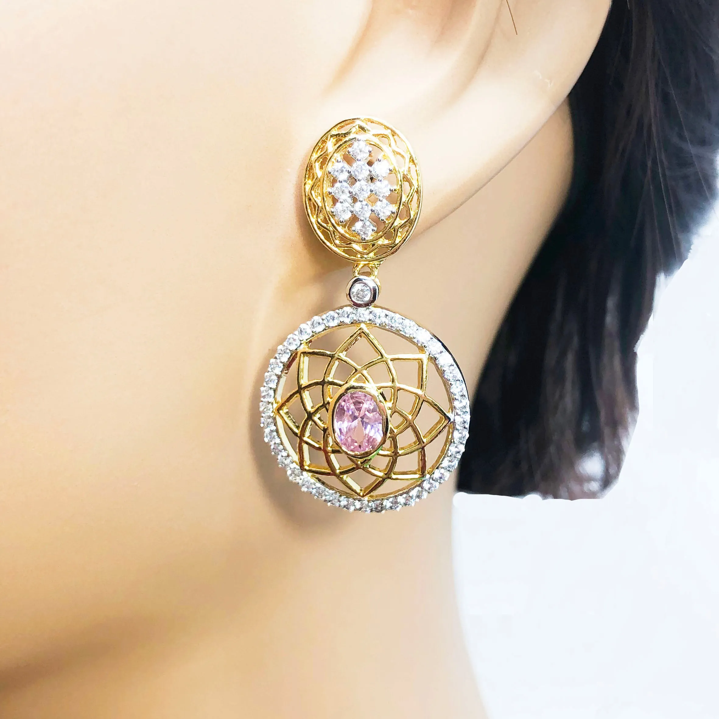 Dreamcatcher American Diamond Earrings (E885)
