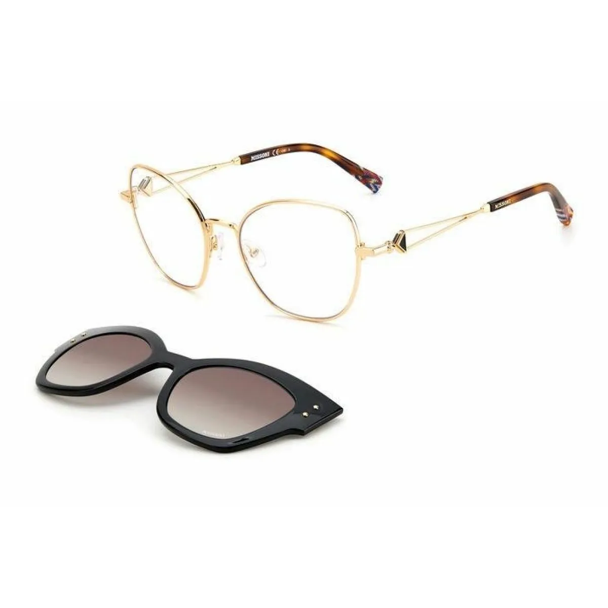 Eyeglass Frame Sunglasses By Missoni Mis0054Cs0 53 mm Clip On