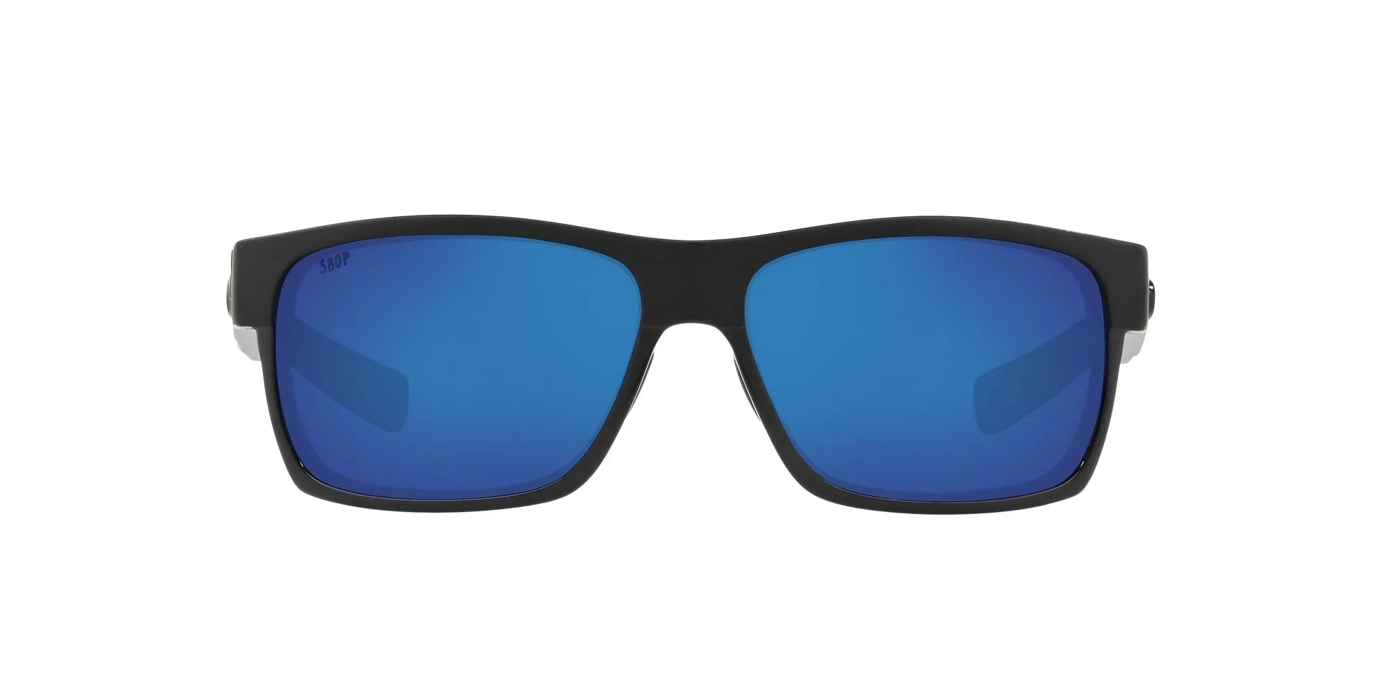 Half Moon Shiny Black/Matte Black w/ Blue Mirror 580P