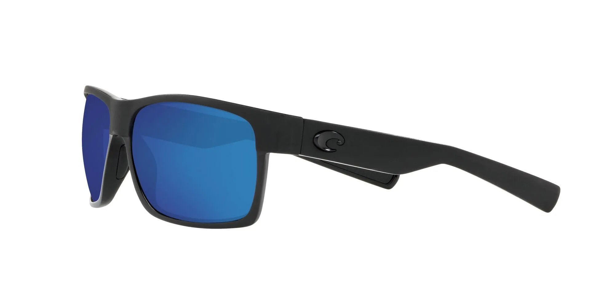 Half Moon Shiny Black/Matte Black w/ Blue Mirror 580P