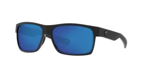 Half Moon Shiny Black/Matte Black w/ Blue Mirror 580P