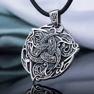 Horns of Odin Amulet - Sterling Silver or Gold