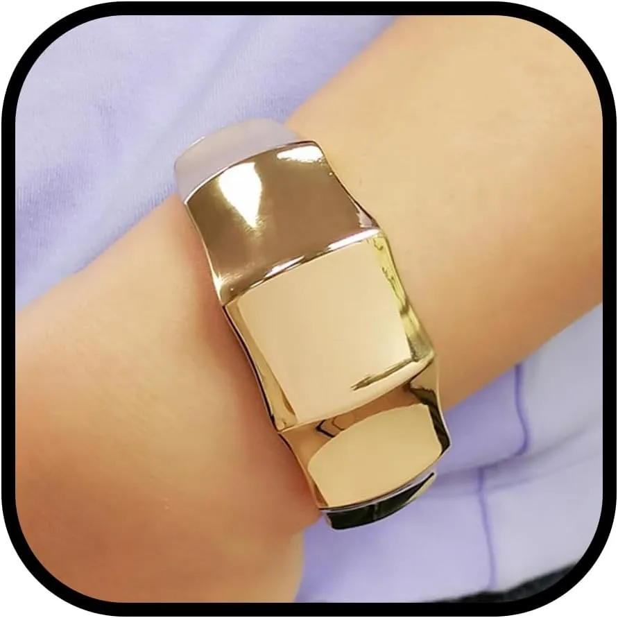 Long tiantian Gold Bangles for Women Bangle Bracelets Chunky Bangles Bracelets Non Tarnish Gold/Silver Bracelet for Women Trendy Jewelry Gifts