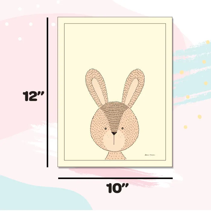 Nursery Decor Animal Framed Wall Art (Set of 7)