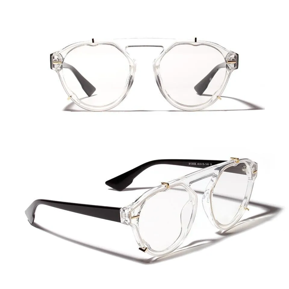 West Louis Retro Transparent Eyeglasses