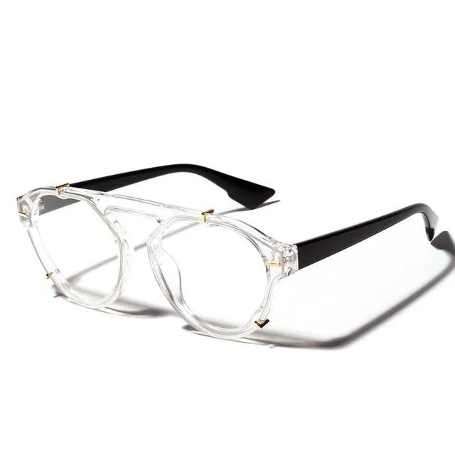 West Louis Retro Transparent Eyeglasses