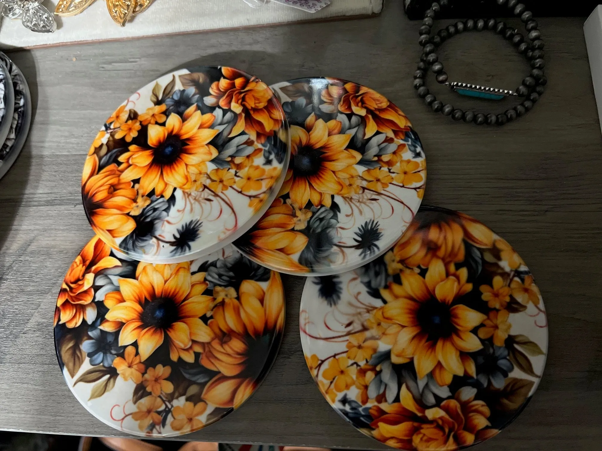 Western Themed Ceramic Coasters - Assorted