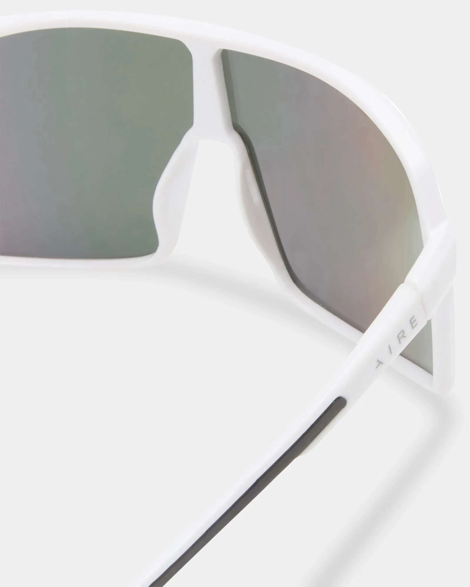 Womens Blazars White Oversized Sunglasses