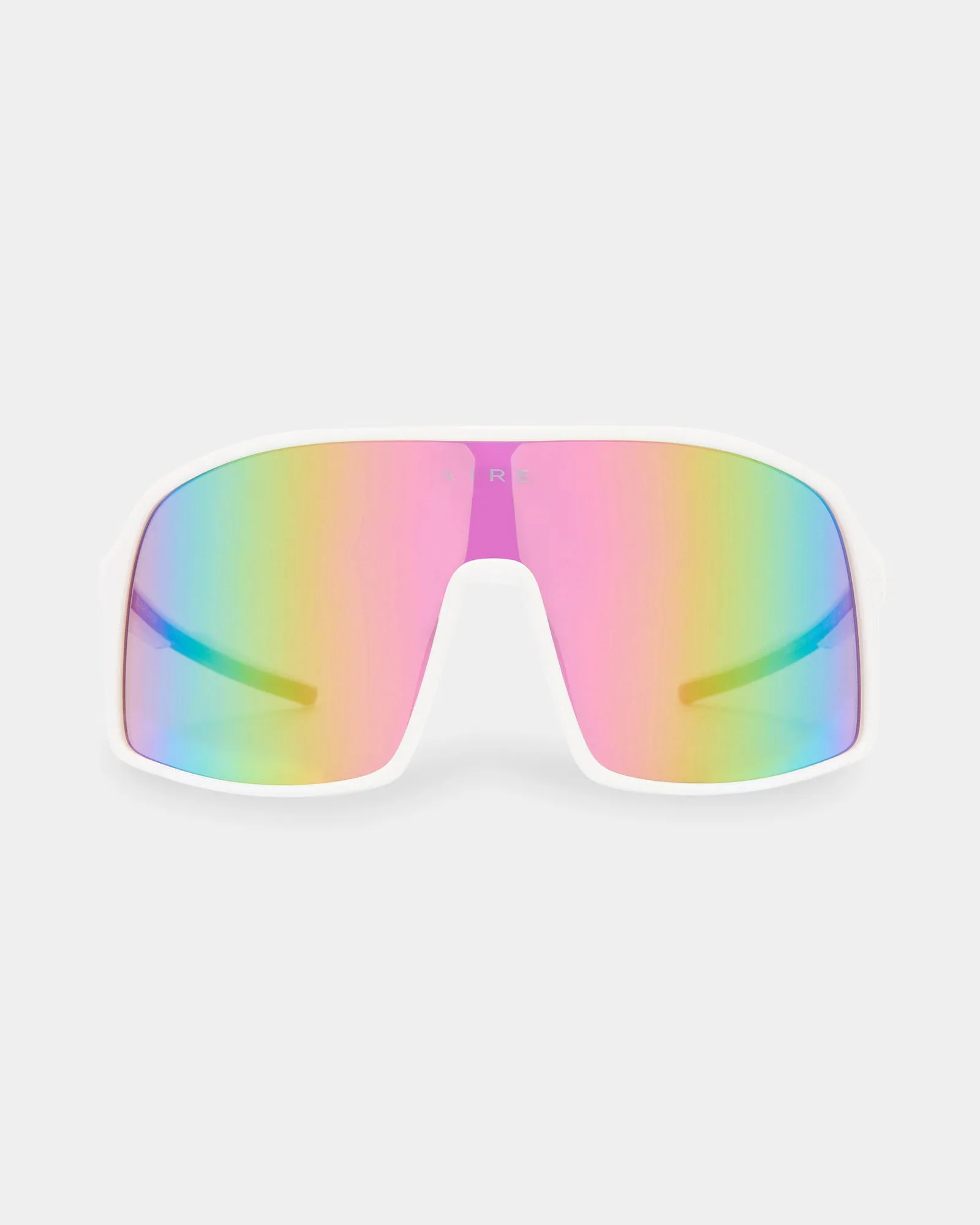 Womens Blazars White Oversized Sunglasses